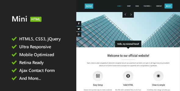 Mini - Unique HTML5 Template Mini - Unique HTML5 Template