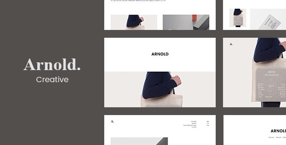 Minimalist HTML Template - Arnold Minimalist HTML Template - Arnold