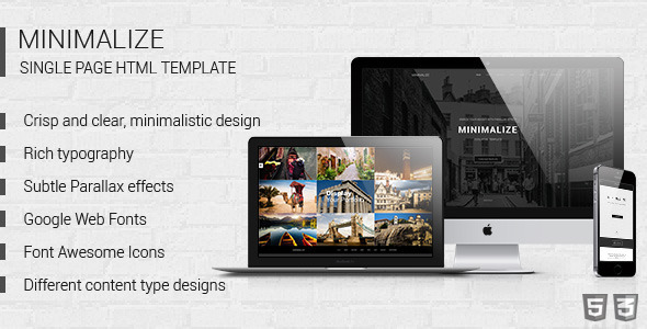 Minimalize | Multipurpose OnePage HTML Template Minimalize | Multipurpose OnePage HTML Template