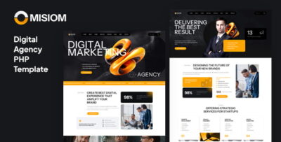 Misiom - Digital Agency Services PHP Template