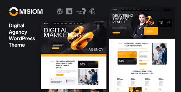 Misiom - Digital Agency Services WordPress Theme Misiom - Digital Agency Services WordPress Theme