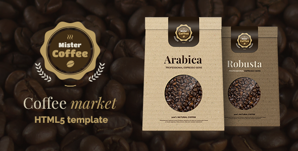 Mister Coffee - Caffeine Market Online Store HTML5 Template Mister Coffee - Caffeine Market Online Store HTML5 Template