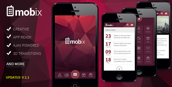Mobix - HTML Mobile Template Mobix - HTML Mobile Template