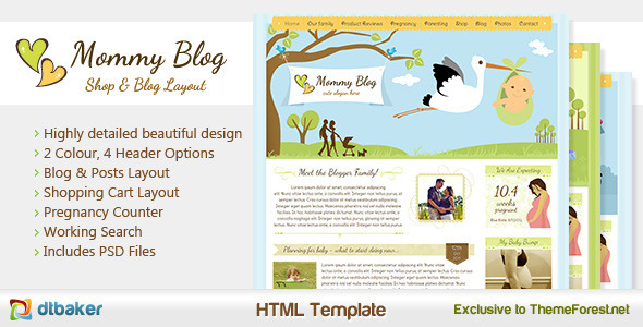 Mommy Blog HTML - Including Shop & Blog Layout Mommy Blog HTML - Including Shop & Blog Layout