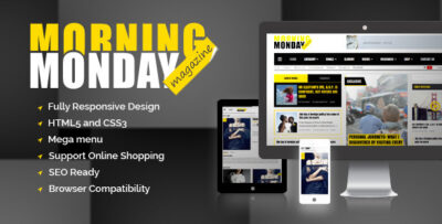 Monday Morning Magazine HTML5 template