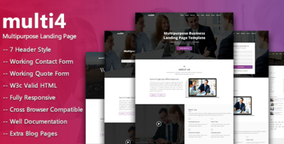 multi4  - Multipurpose Business Landing Page