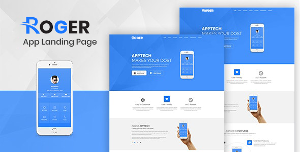 Multipurpose Landing Page Template - Roger Multipurpose Landing Page Template - Roger