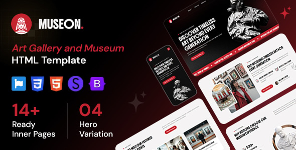 Museon - Art Gallery and Museum HTML Template Museon - Art Gallery and Museum HTML Template