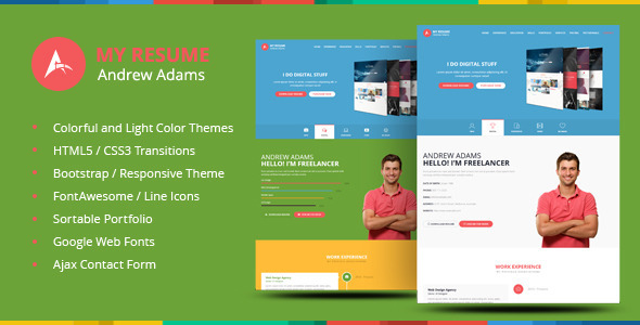My Resume | One Page HTML5 Responsive Unique Theme My Resume | One Page HTML5 Responsive Unique Theme
