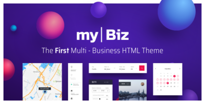 MyBiz - The First Multi-Business & Booking HTML Theme