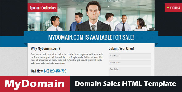 MyDomain - Domain for sale HTML5 template MyDomain - Domain for sale HTML5 template
