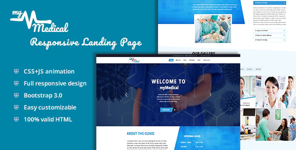 myMedical - Health & Doctor Landing Page HTML Template myMedical - Health & Doctor Landing Page HTML Template