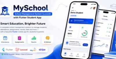 MySchool | School Management System With Laravel and Flutter