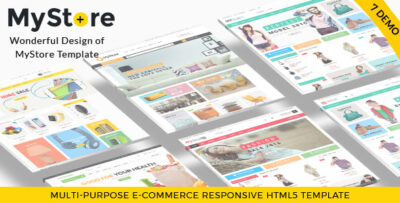 MyStore- Ultimate E-Commerce Responsive HTML Template & Theme