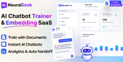 NeuralDesk - AI Chatbot Trainer & Embedding SaaS