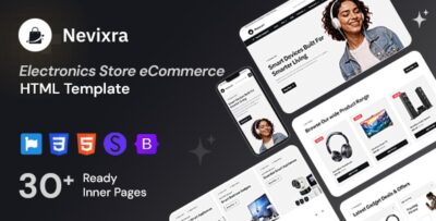 Nevixra - Electronics Store eCommerce HTML Template
