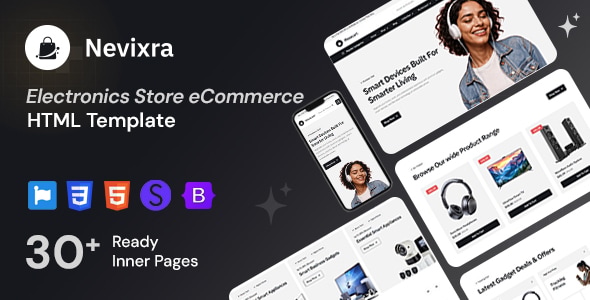 Nevixra - Electronics Store eCommerce HTML Template Nevixra - Electronics Store eCommerce HTML Template