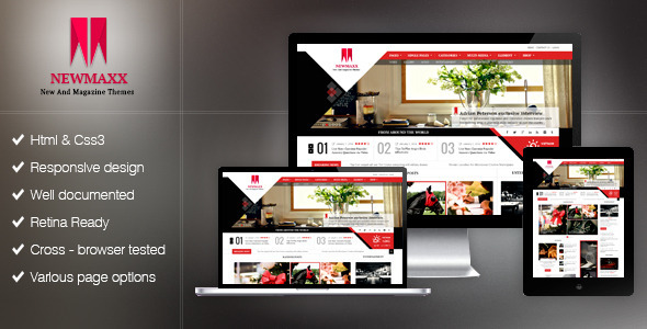 New Maxx HTML5 Magazine Web Template New Maxx HTML5 Magazine Web Template