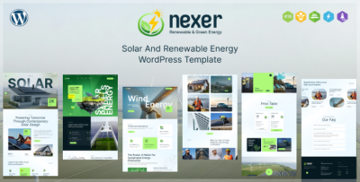 Nexer – Solar And Renewable Energy WordPress Theme