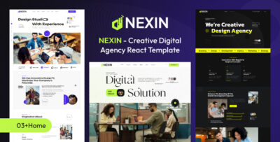 Nexin – Creative Digital Agency & Portfolio React Template