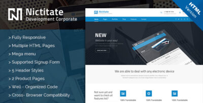 Nictitate - HTML5 Template