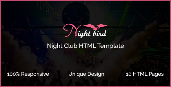 Night Bird - Dance Club HTML Template Night Bird - Dance Club HTML Template