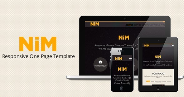 NiM- Responsive One Page Creative Template NiM- Responsive One Page Creative Template