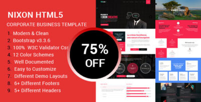 Nixon - Responsive Multi-Purpose HTML Template