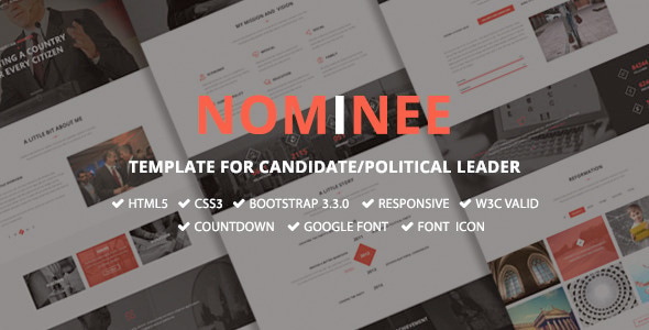 Nominee - Template for Candidate/Political Leader Nominee - Template for Candidate/Political Leader