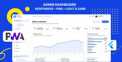 Novora | eCommerce and SaaS Flutter Admin Template