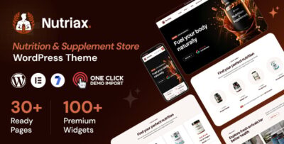 Nutriax - Nutrition & Supplement Store WooCommerce Theme