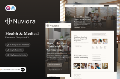 Nuviora - Health & Medical Elementor Template Kit