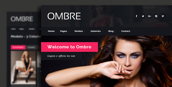 OMBRE - Model Agency Fashion Html Template OMBRE - Model Agency Fashion Html Template