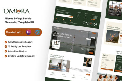 Omora - Pilates & Yoga Studio Elementor Template Kit