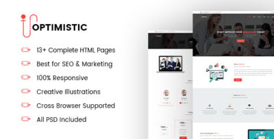 OPTIMISTIC - SEO and Marketing Responsive Template
