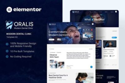 Oralis - Modern Dental Clinic Elementor Template Kit