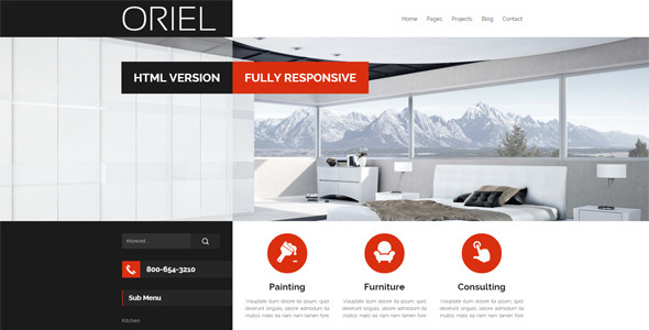 ORIEL - Responsive Interior Design HTML5 Template ORIEL - Responsive Interior Design HTML5 Template