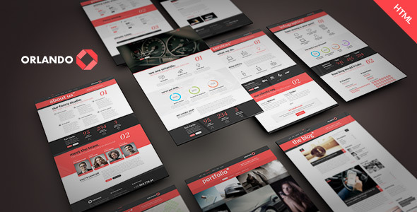 Orlando - Creative Infographics HTML Template Orlando - Creative Infographics HTML Template