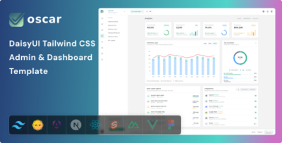 Oscar - DaisyUI Tailwind CSS Admin & Dashboard Template