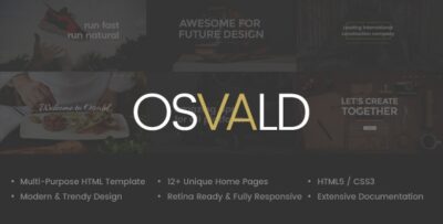 Osvald - HTML Responsive Multi-Purpose Template