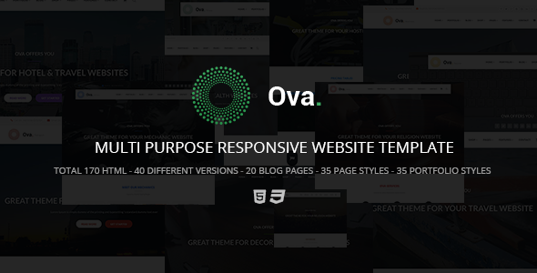 Ova - Multipurpose HTML5 Responsive Site Template Ova - Multipurpose HTML5 Responsive Site Template