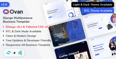 Ovan - Django Multipurpose Business & Corporate Template