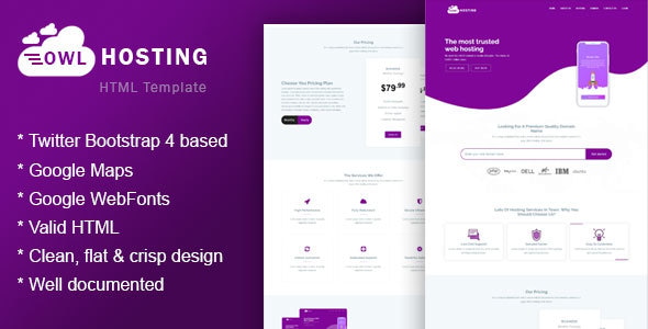 Owlhost - Responsive HTML5 Hosting Template Owlhost - Responsive HTML5 Hosting Template