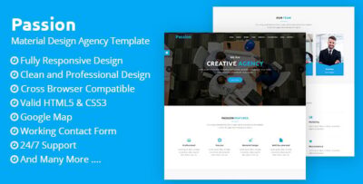 Passion - Material Design Agency Template