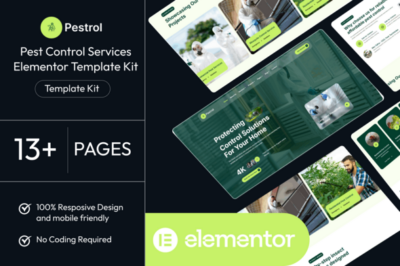 Pestrol - Pest Control Services Elementor Template Kit