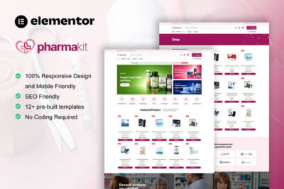 Pharmakit - Pharmacy & Medical Store Elementor Pro Template Kit