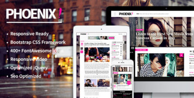 Phoenix HTML5 magazine template