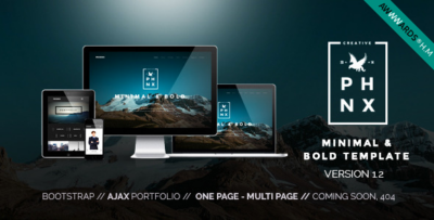 Phoenix - Multipurpose Portfolio, Agency & eCommerce HTML5 Template