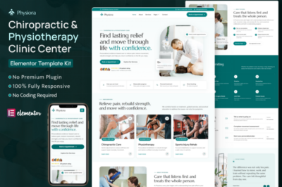 Physiora – Chiropractic & Physiotherapy Elementor Template Kit