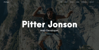 Pitter - Personal Portfolio Template